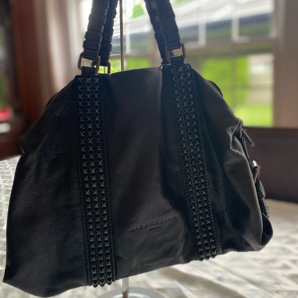 Liebeskind soft leather tote hobo bag